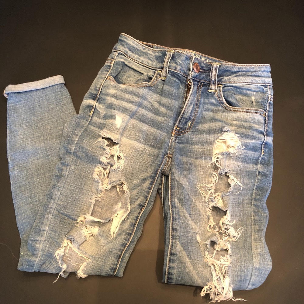 American Eagle AEO Jeggings Jeans Super Stretch 00